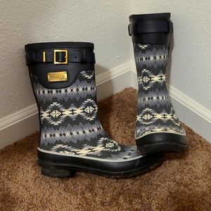 Pendleton Women’s Heritage Print Short Slip-Resistant Rain Boot